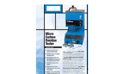 Alcors - MCRT160 - Micro Carbon Residue Tester Brochure