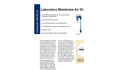 Parker Balston - Model UDA-300 - Air Dryers for Analytical Instruments - Brochure