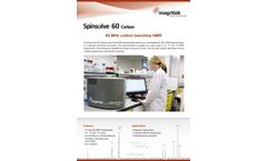 Magritek Spinsolve - Model 60 - Carbon Benchtop NMR Spectrometer - Brochure