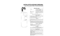 Model G6 - Point-of-Use Water Coolers Manual