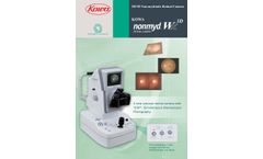 Kowa Nonmyd WX-3D Simultaneous Stereoscopic Retinal Camera Retinal Camera Brochure