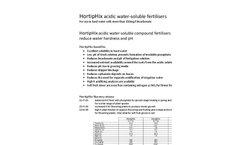 HortipHix - Acidic Water-Soluble Fertilisers Brochure
