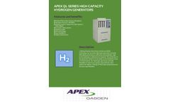 Apex - Model QL Series - High Capacity Hydrogen Generator - Brochure