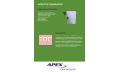 Apex - Total Organic Carbons (TOC) Generator - Brochure