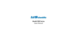 KDS - Model 200 Series Product Users Manual