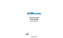 KDS - 900 - Microliter OEM Pump Module Users Manual