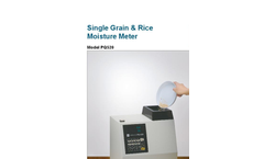Model PQ520 - Single Kernel Grain Moisture Tester Brochure