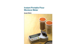 Model PR930 - Portable Flour Moisture Meter Brochure
