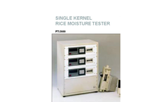 Model PT-2600 - Single Kernel Rice Moisture Tester Brochure