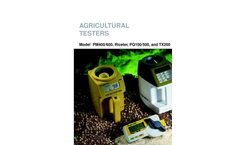Model PM400/600, Riceter, PQ100/500, and TX20 - Agricultural Testers Brochure