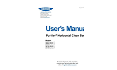 Labconco - Purifier Horizontal Clean Benches User Manual