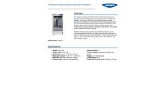Labconco - Model 3400011 - 3` Protector Evidence Drying Cabinet with Washdown - Datasheet