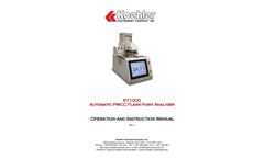 Koehler - Automatic Pensky-Martens Closed Cup Flash Point Tester - Brochure