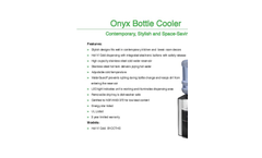 Onyx - Model SKU: B1CCTHS - Countertop Bottle Coolers Brochure