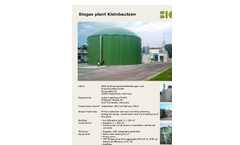 Biogas Plant Kleinbautzen Brochure