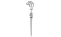 SIKA - Model W20 - 0...600°C, High-temp Sensors of Various Types w/ Head form-B & Conical Protection tube