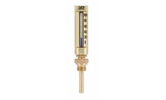 SIKA - Model 174 / 175 - Small Industrial (liquid-filled) Thermometers, 110 x 30 mm casing, -30...+250°C