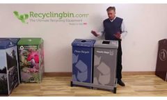 Dual A-Bin Recycling Bin and Trash Bin Station - Video
