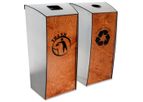 Evolution-80 - Model EVO2-TR-BC - Recycling and Waste 2-Bin Station