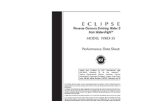 Eclipse - R.O Drinking Water Filtration Systems - Datasheet