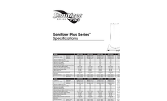 Water-Right - Model Sanitizer Plus Series - Water Treatment Systems - Specifications