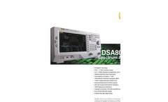 DSA800 Series - Spectrum Analyzer Datasheet