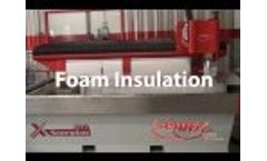 Pure Water Jet Cutting Foam Insulation - Video
