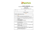 AgroFarm Exhibition - 2015 Technical Programme