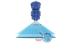 TurboDrop - Model HiSpeed Standard - Asymmetric High Pressure Double Flat Fan Venturi Nozzle