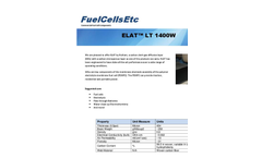 ELAT LT 1400 Gas Diffusion Layer Property Sheet - FuelCellsEtc