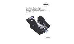 Specac - Monolayer/Grazing Angle Specular Reflectance Accessory - Manual