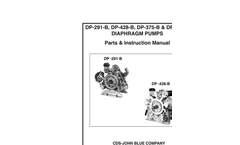 Model DP-291-B, DP-428-B, DP-375-B & DP-481-B - Diaphragm Pumps Manual
