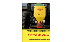 Model ES 100 M1 CLASSIC - Single Disc Spreader Brochure