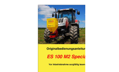 Model ES 100 M2 SPECIAL - Single-Disc Spreader Brochure