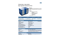 Heliex - Model HP145 - Steam Expander Generator Set Brochure