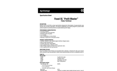 Feast - Model XL 26-0-0 w/0.5B - High Nitrogen Foliar Fertilizer - Datasheet