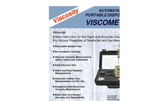 Portable / Disposable Viscometer PDV-100- Brochure