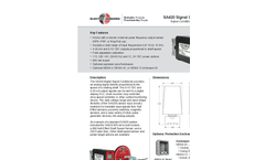 Electro Sensors - Model SA420 - Digital Signal Conditioner Brochure