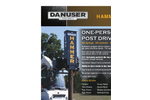 Danuser - Model EM40 - Hammer Post Driver Brochure