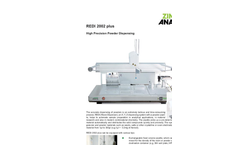 Model REDI Plus - High Precision Powder Dispensing and Weighing System Brochure