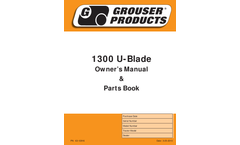 Grouser - Model 1300 U - Skidsteer Blade Brochure