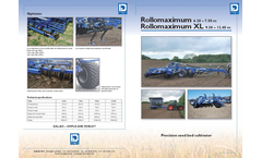 Rollomaximum XL - Model 2198 - Seed Bed Cultivator  Brochure