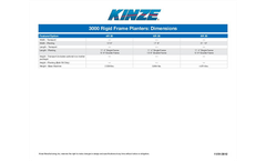 Kinze - Model 3000 - Row Crop Planters - Brochure