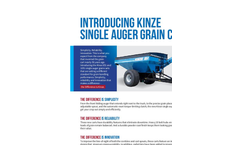 Kinze - Model 851 - Single Auger Grain Cart Brochure