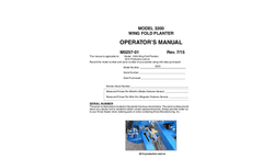 Kinze - Model 3200 - Row Crop Planters Manual