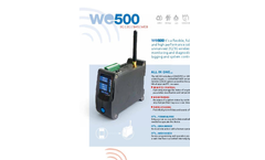 Model WE500 - Wireless Unattended Remote Monitoring and Control System Brochure