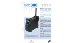 Model WE300 - Remote Monitoring Control and Datalogging System - Brochure