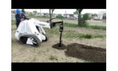 RAMROD Mini Skid Loader 1350 with Auger Attachment Video