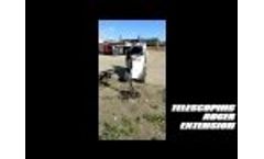 RAMROD Mini Skid Loader 1500 with Auger Extension Attachment Video