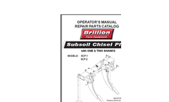 Brillion - Sub Soiler - Manual